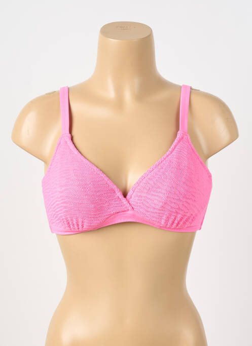 Haut de maillot de bain rose FREYA femme