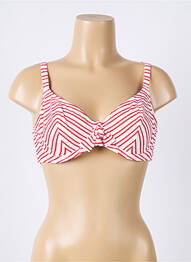 Haut de maillot de bain stretch haut soutien-gorge emboitant rouge FREYA femme