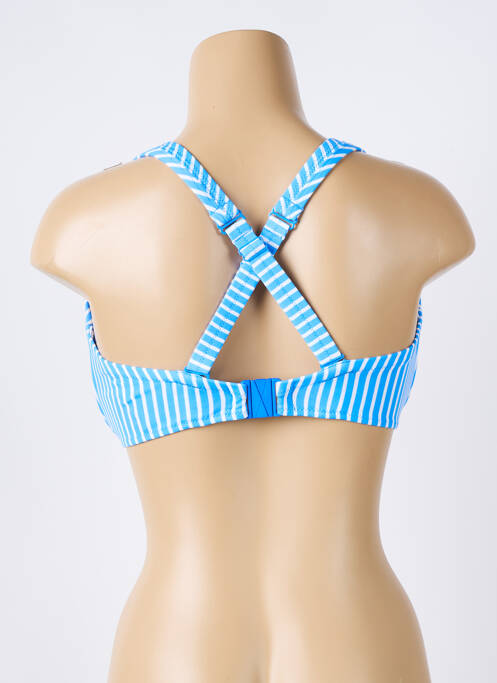 Haut de maillot de bain stretch haut soutien-gorge emboitant bleu FREYA femme