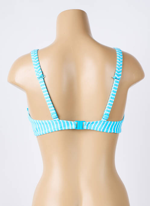 Haut de maillot de bain stretch haut soutien-gorge emboitant bleu FREYA femme