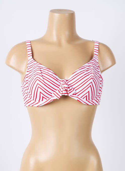 Haut de maillot de bain stretch haut soutien-gorge emboitant rouge FREYA femme