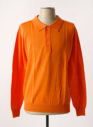 Pull stretch manches longues orange UGHOLIN homme