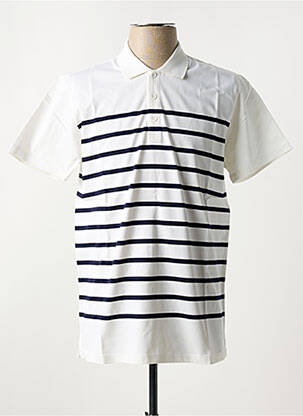 Polo tissage jersey manches courtes blanc UGHOLIN homme