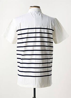 Polo tissage jersey manches courtes blanc UGHOLIN homme