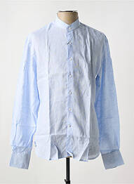 Chemise manches longues coupe cintrée bleu UGHOLIN homme