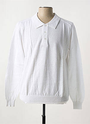 Pull stretch manches longues blanc UGHOLIN homme