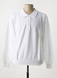 Pull stretch manches longues blanc UGHOLIN homme