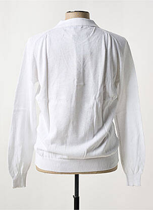 Pull stretch manches longues blanc UGHOLIN homme