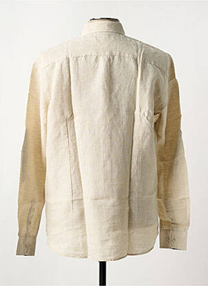 Chemise manches longues coupe cintrée beige UGHOLIN homme