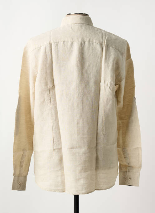 Chemise manches longues coupe cintrée beige UGHOLIN homme