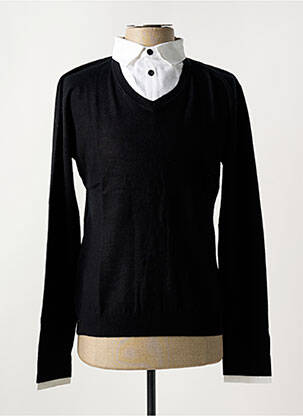 Pull stretch manches longues noir UGHOLIN homme
