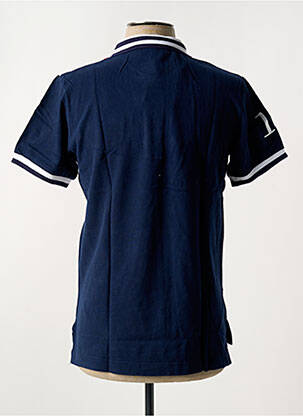 Polo stretch manches courtes bleu UGHOLIN homme