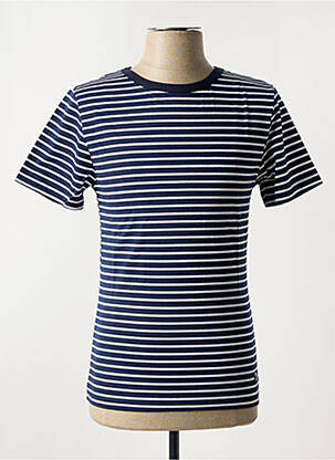 T-shirt coupe cintrée manches courtes bleu NO ID homme
