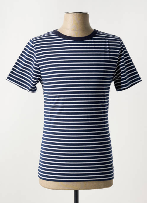 T-shirt coupe cintrée manches courtes bleu NO ID homme