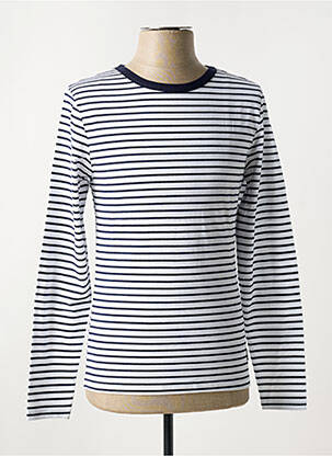 T-shirt coupe cintrée manches longues bleu NO ID homme