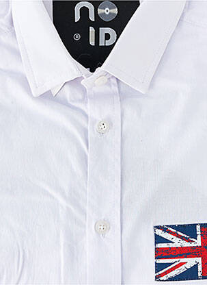 Chemise manches longues imprimé fantaisie blanc NO ID homme
