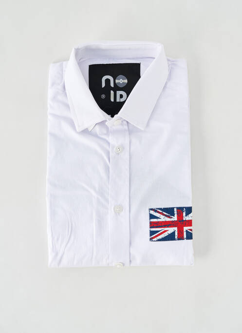 Chemise manches longues imprimé fantaisie blanc NO ID homme