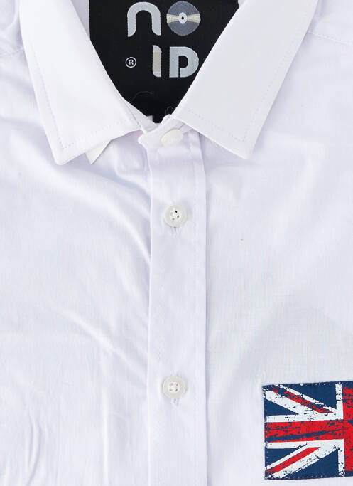 Chemise manches longues blanc NO ID homme
