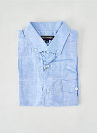 Chemise manches courtes coupe cintrée bleu UGHOLIN homme