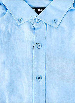 Chemise manches longues coupe cintrée bleu UGHOLIN homme