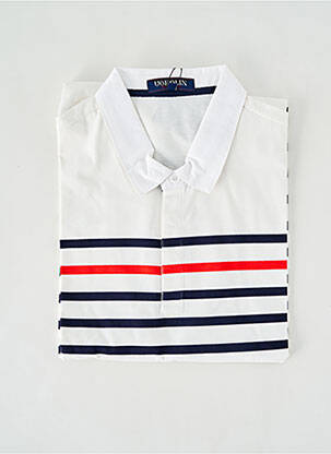 Polo manches longues manches longues blanc UGHOLIN homme