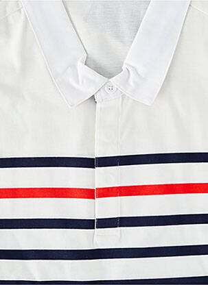 Polo manches longues manches longues blanc UGHOLIN homme