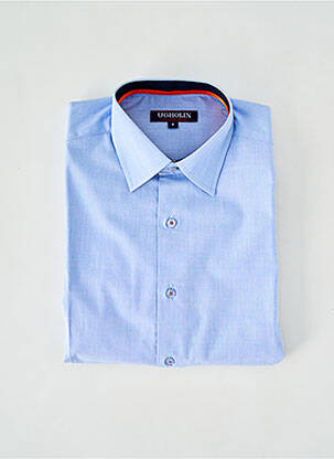 Chemise manches longues coupe cintrée bleu UGHOLIN homme