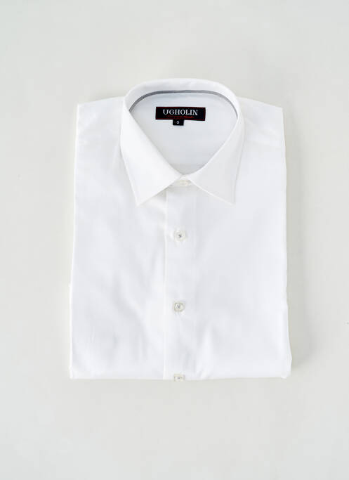 Chemise manches longues coupe cintrée blanc UGHOLIN homme