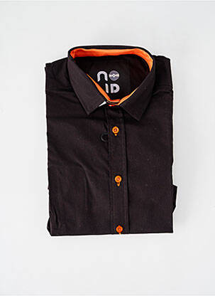Chemise manches longues coupe cintrée marron NO ID homme