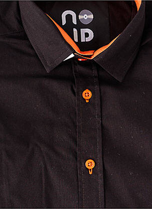 Chemise manches longues coupe cintrée marron NO ID homme