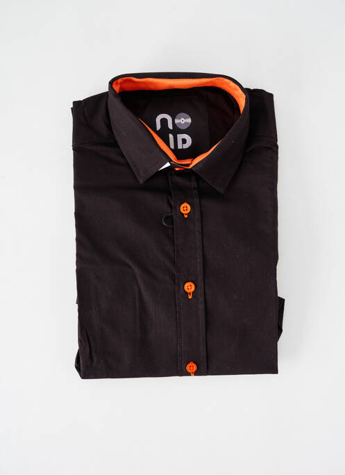 Chemise manches longues marron NO ID pour homme