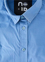 Chemise manches longues bleu NO ID pour homme seconde vue