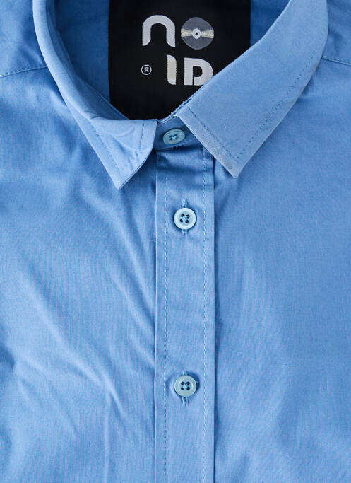 Chemise manches longues coupe cintrée bleu NO ID homme