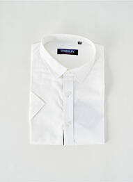 Chemise manches courtes coupe cintrée blanc UGHOLIN homme