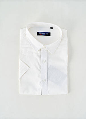Chemise manches courtes coupe cintrée blanc UGHOLIN homme
