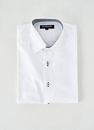 Chemise manches longues coupe cintrée blanc UGHOLIN homme