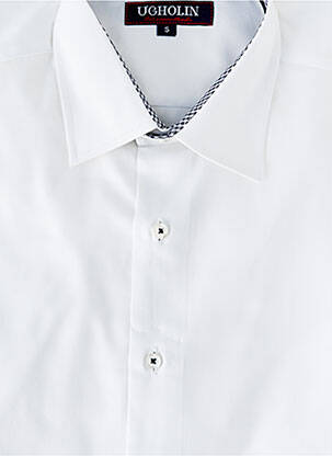 Chemise manches longues coupe cintrée blanc UGHOLIN homme