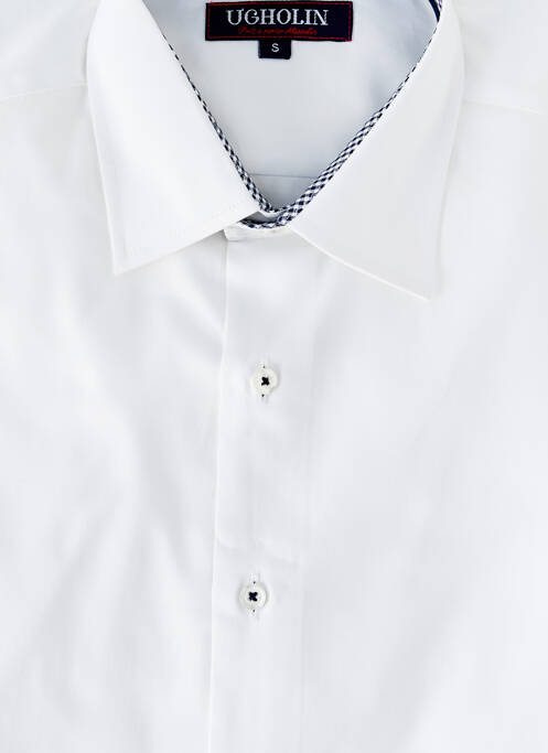 Chemise manches longues coupe cintrée blanc UGHOLIN homme