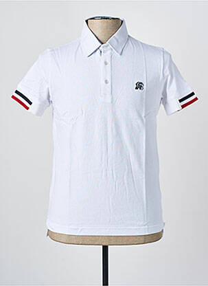 Polo tissage jersey manches courtes blanc UGHOLIN homme
