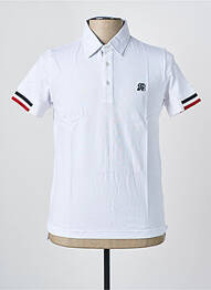 Polo tissage jersey manches courtes blanc UGHOLIN homme