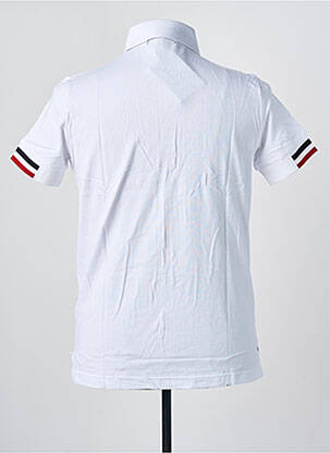 Polo tissage jersey manches courtes blanc UGHOLIN homme