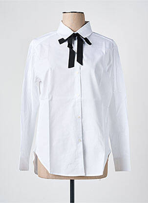 Chemisier coupe droite manches longues blanc LES BONHEURS DE SOPHIE femme