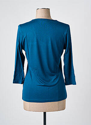T-shirt manches 3/4 manches 3/4 bleu LES BONHEURS DE SOPHIE femme