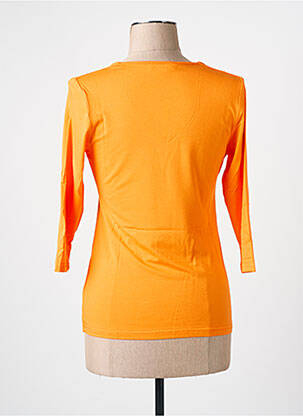 T-shirt manches 3/4 manches 3/4 orange clair LES BONHEURS DE SOPHIE femme