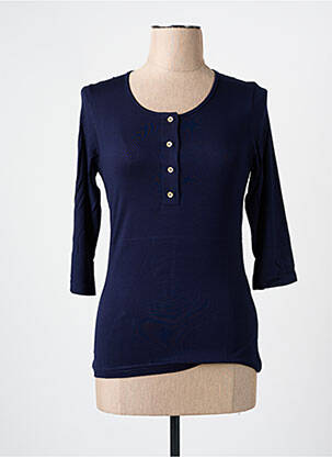T-shirt manches 3/4 manches 3/4 bleu LES BONHEURS DE SOPHIE femme