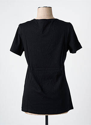 T-shirt sérigraphie manches courtes noir LES BONHEURS DE SOPHIE femme