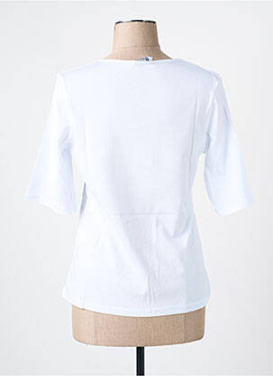 T-shirt imprimé fantaisie manches courtes blanc LES BONHEURS DE SOPHIE femme