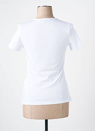 T-shirt imprimé fantaisie manches courtes blanc LES BONHEURS DE SOPHIE femme