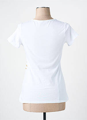 T-shirt sérigraphie manches courtes blanc LES BONHEURS DE SOPHIE femme