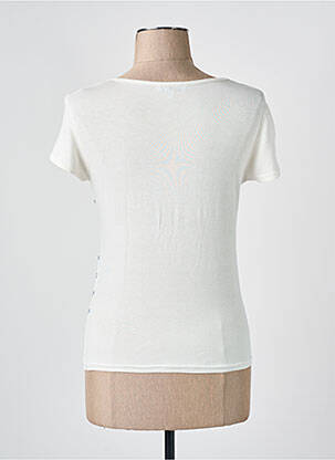 T-shirt sérigraphie manches courtes beige COTE ANGLAISE femme